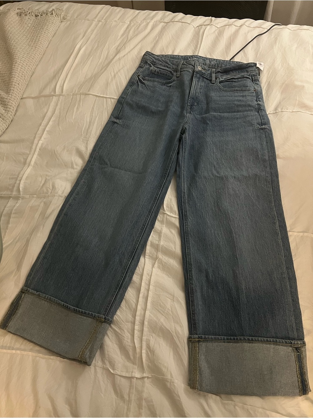 Old Navy Extra High-Rise Wide Leg Jeans 10 Petite